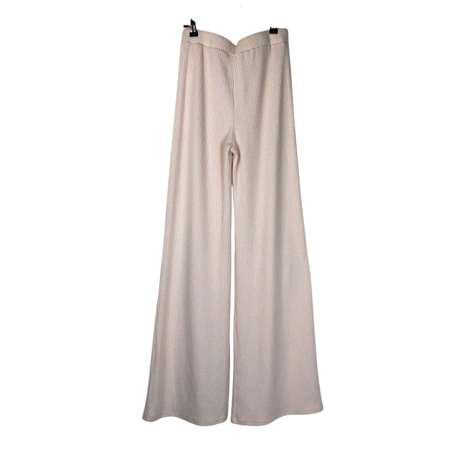New The Foxy Kind Yacht Club Ribbed Wide Leg Relaxed Pants Size L Loungewear — image 3 of 8